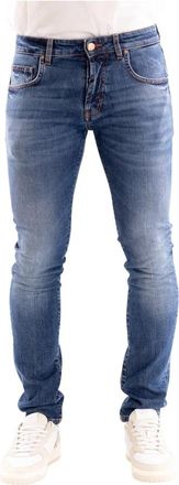 Don the Fuller Milano Jeans - Heren - Slim Fit Jeans - Blauw - W31 - Katoen - Jeans