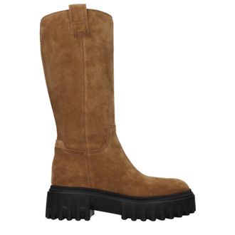 Hogan Damens Stiefel Wildleder Braun