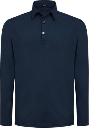 Kiton Marineblauwe katoenen polo shirt - Heren - Polos - Blauw - M - Katoen - Tops