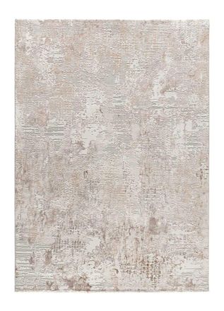 Atticgo Alfombra con relieve abstracta beige 154x230 cm