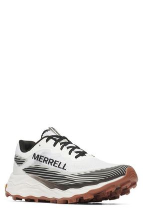 Merrell Agility Peak 6 Trail Running Shoe in White/Black at Nordstrom, Size 11.5