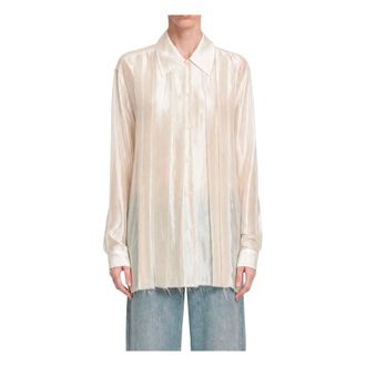 Our Legacy Overhemden, Dames, Beige, S, Tuxedo Every Shirt