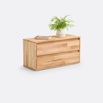 La Redoute Interieurs Opbergmeubel met 2 lades van eiken- en beukenhout Edgar