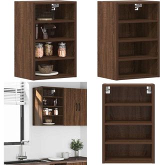 vidaXL Mobile Pensile Riga Rovere Marrone 40x29,5x60 cm - Armadio a parete - Armadietto pensile