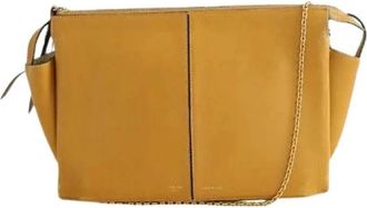 Celine Pre-owned Tri-Fold Crossbody Tas - Dames - Vintage Schoudertas - Beige - ONE Size - Leer - Vintage