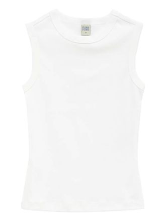 Flore Flore Esme crew-neck tank top - women - Organic Cotton - L - White