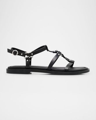 Rag & Bone Geo Leather Harness Sandals