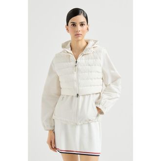 Brunello Cucinelli Taffeta down jacket in Cherry at Nordstrom, Size 48 It
