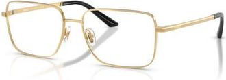 Versace 57mm Rectangle optical glasses in Gold at Nordstrom