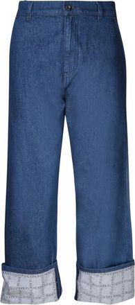J.W.Anderson Blauwe Jeans voor Mannen Aw 23 - Heren - Regular Fit Jeans - Blauw - L - Katoen - Jeans