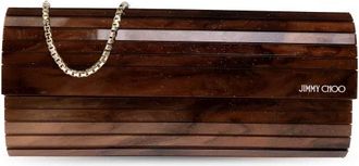 Jimmy Choo London Sweetie Clutch - Dames - Clutches - Bruin - ONE Size - Tassen