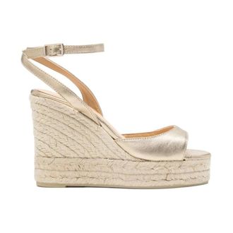 Castaner Brook Espadrille Wedge Sandalen - Dames - Schoenen - Geel - Maat: 41 EU Jute