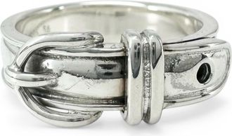 Herm&egrave;s Silver Silver 925 Band Ring (Pre-Owned)