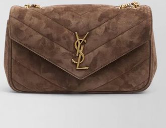 Saint Laurent loulou small chain shoulder suede bag