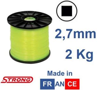 Strong Cosmetics Bobina 2 Kg filo per decespugliatore STRONG sezione quadra &Oslash;2.7mm lunghezza 240m