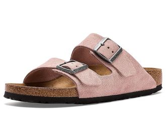 Birkenstock Arizona - Suede Womens Shoes Pink Clay : EU 41 (US Womens 10-10.5) Narrow