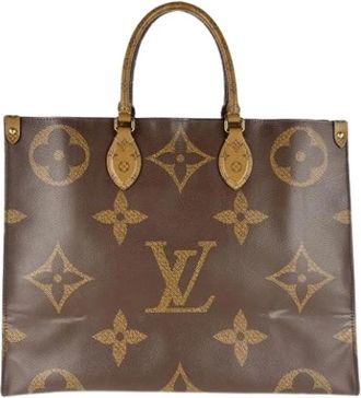 Louis Vuitton Pre-owned Canvas Tote Bag - Dames - Vintage Shopper - Bruin - ONE Size - Vintage