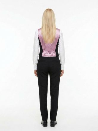 Dolce & Gabbana Silk-blend Jacquard Vest - Black