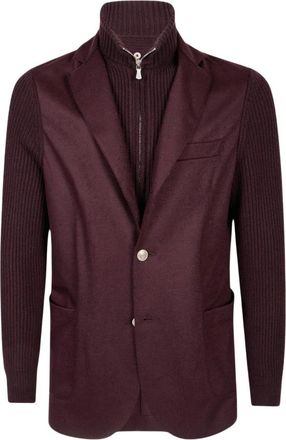 Eleventy Hombre, Chaquetas, Rojo, Talla: L