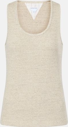 Bottega Veneta Ribbed-knit cotton jersey tank top