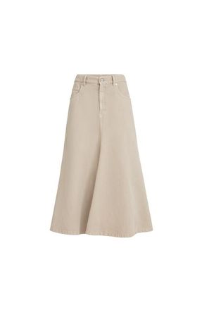 Brunello Cucinelli Five-pocket flared skirt in Beige at Nordstrom, Size 38 It