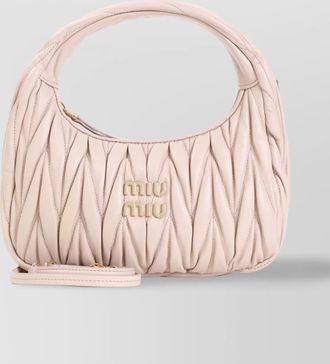 Miu Miu Wander matelassé nappa leather hobo bag (small)