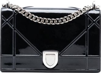 Dior Pre-owned Dior Medium Patent Diorama Flap 09-BO-0195