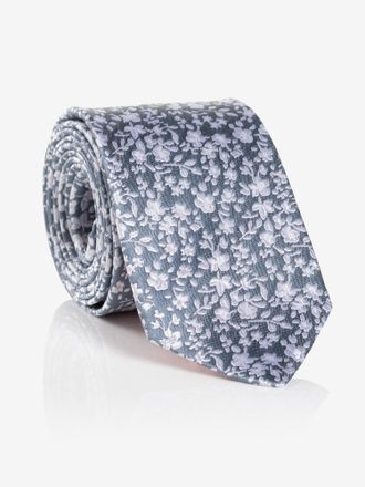 Monti Krawatte MONTI, Herren, blau (hellblau floral), Seide, gebl&uuml;mt, Krawatten Krawatte, aus reiner Seide, mit Blumenmuster, 6,5 cm breit