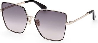 Max Mara MM0052-H NATALIA 32B Womens Sunglasses Gold Size 60