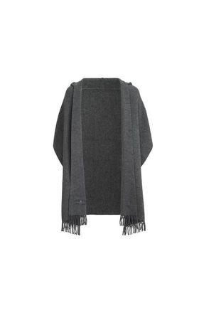 Brunello Cucinelli Knit scarf with hood in Anthracite at Nordstrom