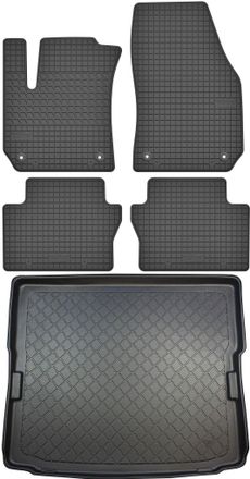 OEM Opel Zafira B Minivan De Mayo De 2005 A 2014. Juego - Alfombrillas De Goma Para Coche + Alfombrilla Para Maletero