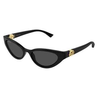 Gucci Cat Eye Zonnebril - Dames - Accessoires - Zwart - Maat: 52 MM