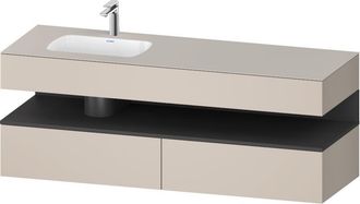 Duravit Qatego Lavabo Encastrado Con Base De Lavabo Consola, - Duravit
