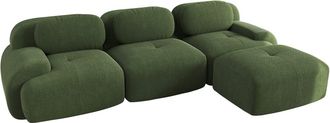 Urban Meuble Sof&aacute; modular en pana verde