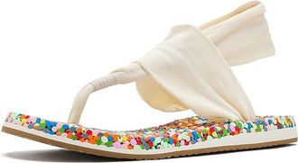Sanuk Bubble Sling Womens Sandals Rainbow Confetti : 10 B - Medium