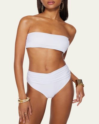 Ramy Brook Ivo Ruched Bikini Bottoms