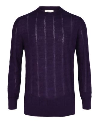 Bally Textured-Knit Crewneck Sweater