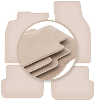 OEM Alfombrillas Beige Premium Para Audi A6 C6 Fl Berlina, Familiar, Avant 2006-2011