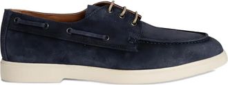 Flecs Mocassini in pelle nubuck con lacci - Blu