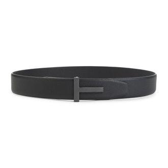 Tom Ford Black Signature Buckle Belt