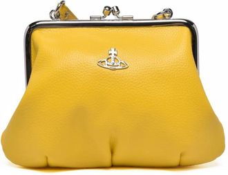 Vivienne Westwood Tassen, Dames, Geel, ONE Size, Granny Frame Portemonnee