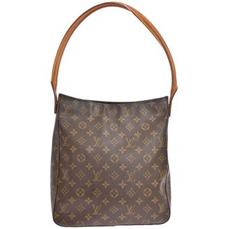 Louis Vuitton Looping Monogram Canvas Brown Canvas Handbag (Pre-Owned)