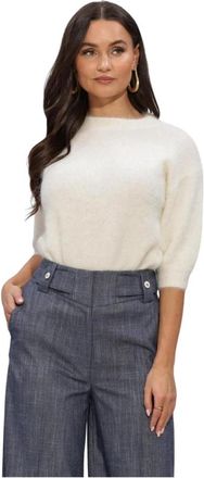 Beaumont Amsterdam Penelope Pullover - Dames - Ronde hals truien - Wit - 2XL - Truien & Vesten