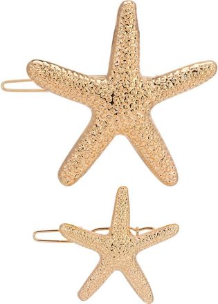 Ettika Beachcomber Set of 2 Barrettes in Gold at Nordstrom