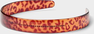 Simons Womens Leopard translucent headband