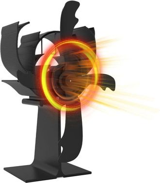 OEM Ventilador De Estufa De 4 Aspas Para Le&ntilde;a/estufa De Le&ntilde;a/chimenea, No Utiliza Electricidad, Funcionamiento Silencioso, Ecol&oacute;gico