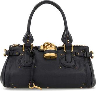 Chlo&eacute; Blue Leather Paddington Shoulder Bag