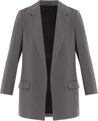 AllSaints Aleida Tri Blazer - Dames - Blazers - Grijs - S - Leer - Jassen