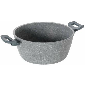 None MOPITA ROCCIA VIVA Casseruola Antiaderente &Oslash; 24 cm Padella per tutti i piani cottura (No Induzione), Rivestimento 5 strati Antigraffio, Manico Soft