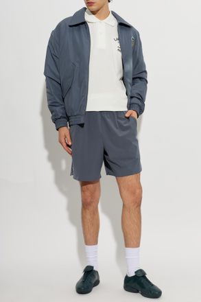 Lacoste Quilted Jacket With Logo Patch, Mens, Grey